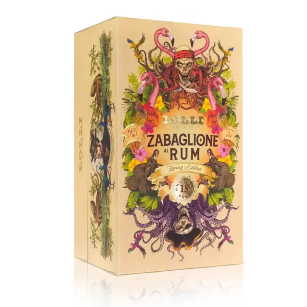 Artisanal 15 years aged Rum Zabaglione Creamy Liqueur Luxury Gift Box