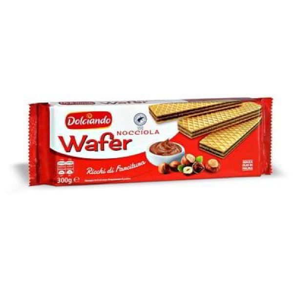 Crispy Italian Wafer Cookies - Hazelnut Cream