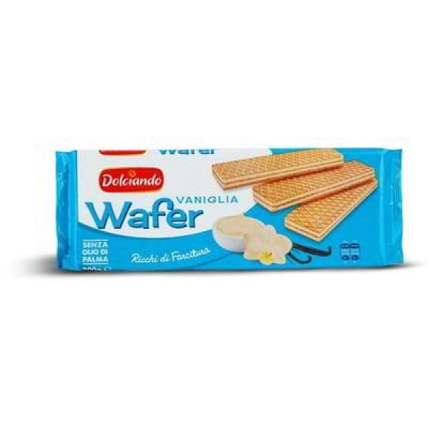 Crispy Italian Wafer Cookies – Vanilla Cream